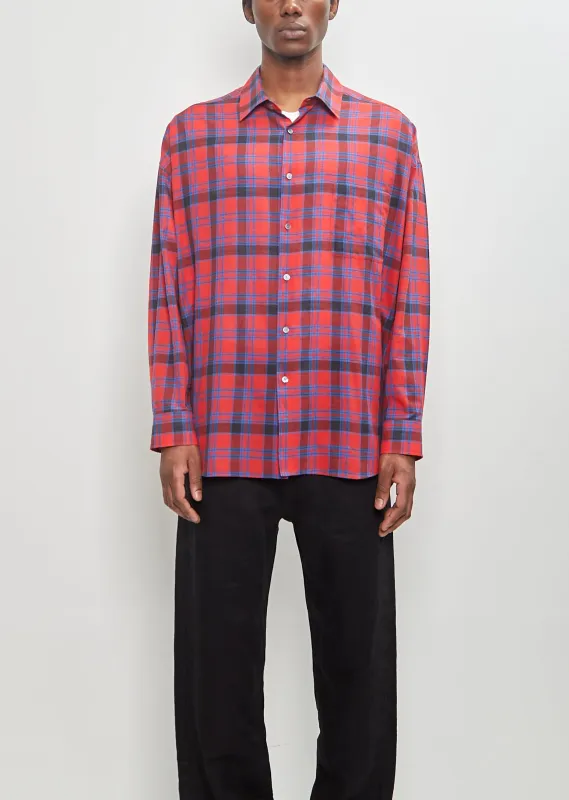 Lancaster Shirt — Red / Blue sold by La Garconne