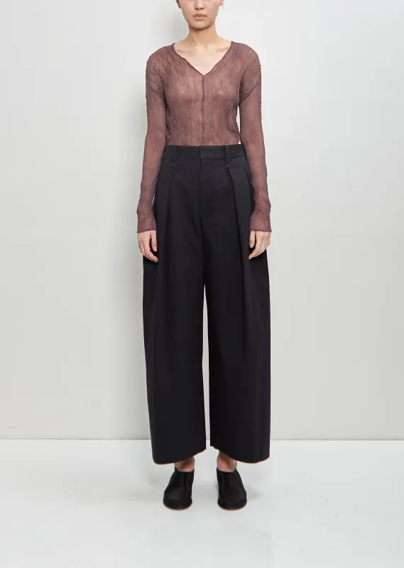 Paper Cotton Grainy Washi Pants sold by La Garconne