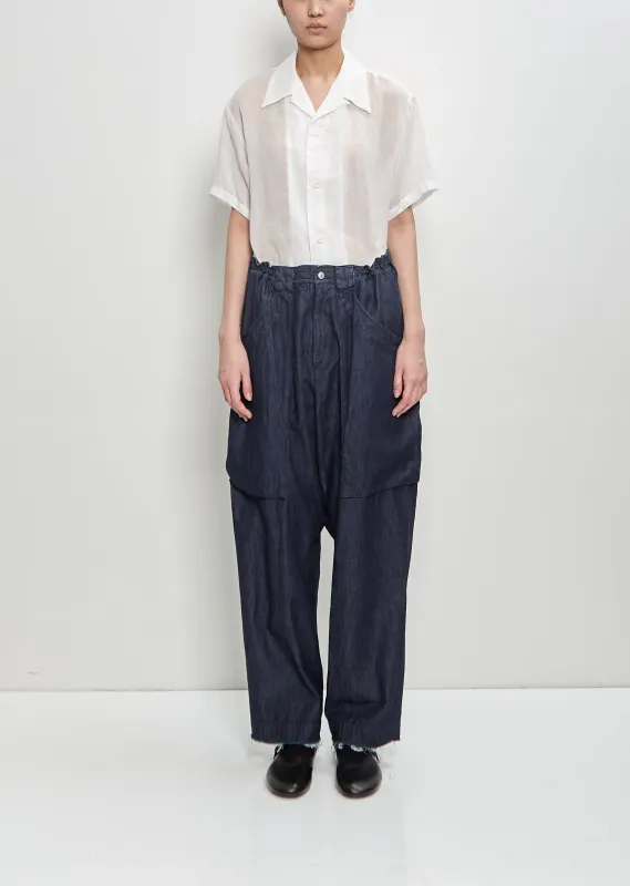 Cotton Pocket Detail Pants sold by La Garconne