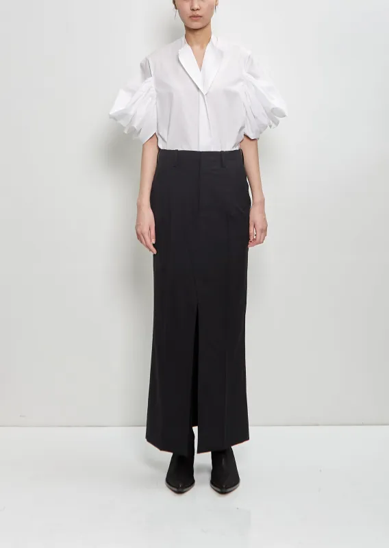 Wool Straight Maxi Skirt made by Junya Watanabe