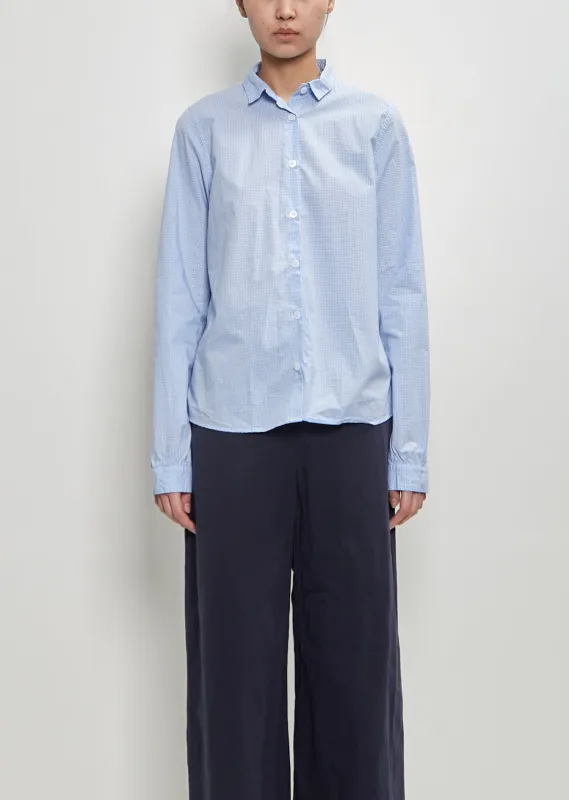 Cotton Tyrol Shirt — Micro Check sold by La Garconne