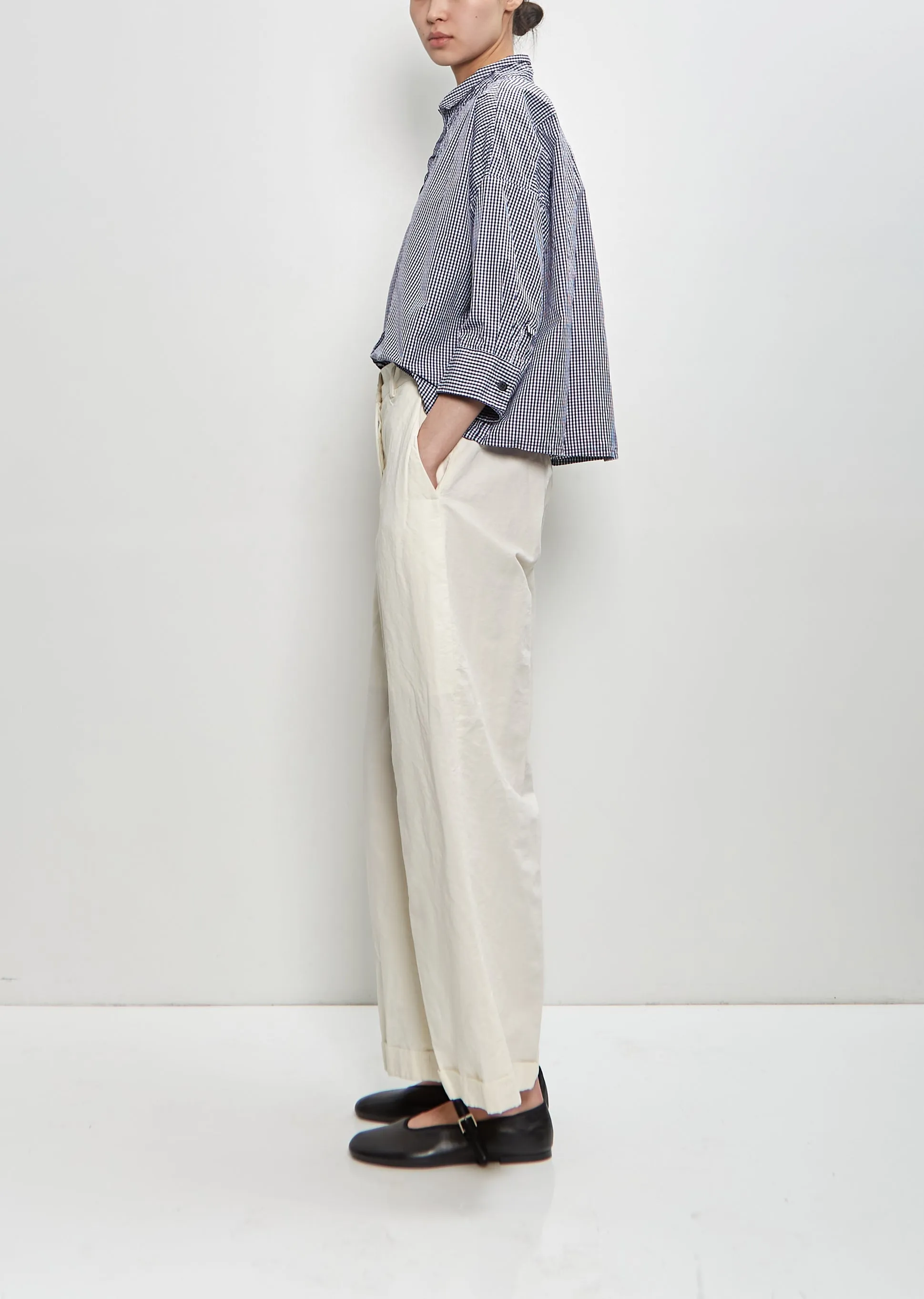 Cotton Linen Wendy Pants — Off White sold by La Garconne product image thumbnail 2