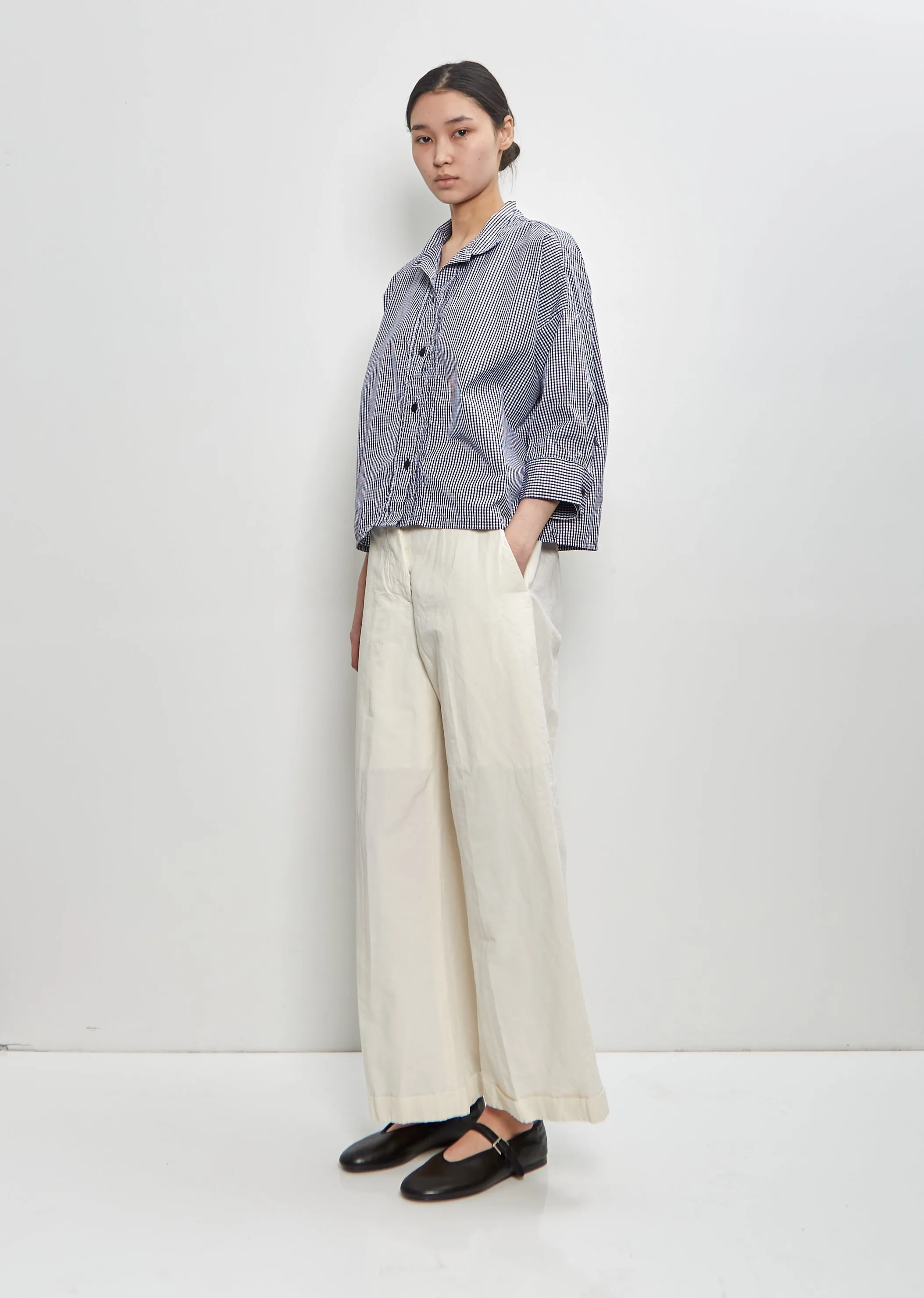 Cotton Linen Wendy Pants — Off White sold by La Garconne product image thumbnail 4