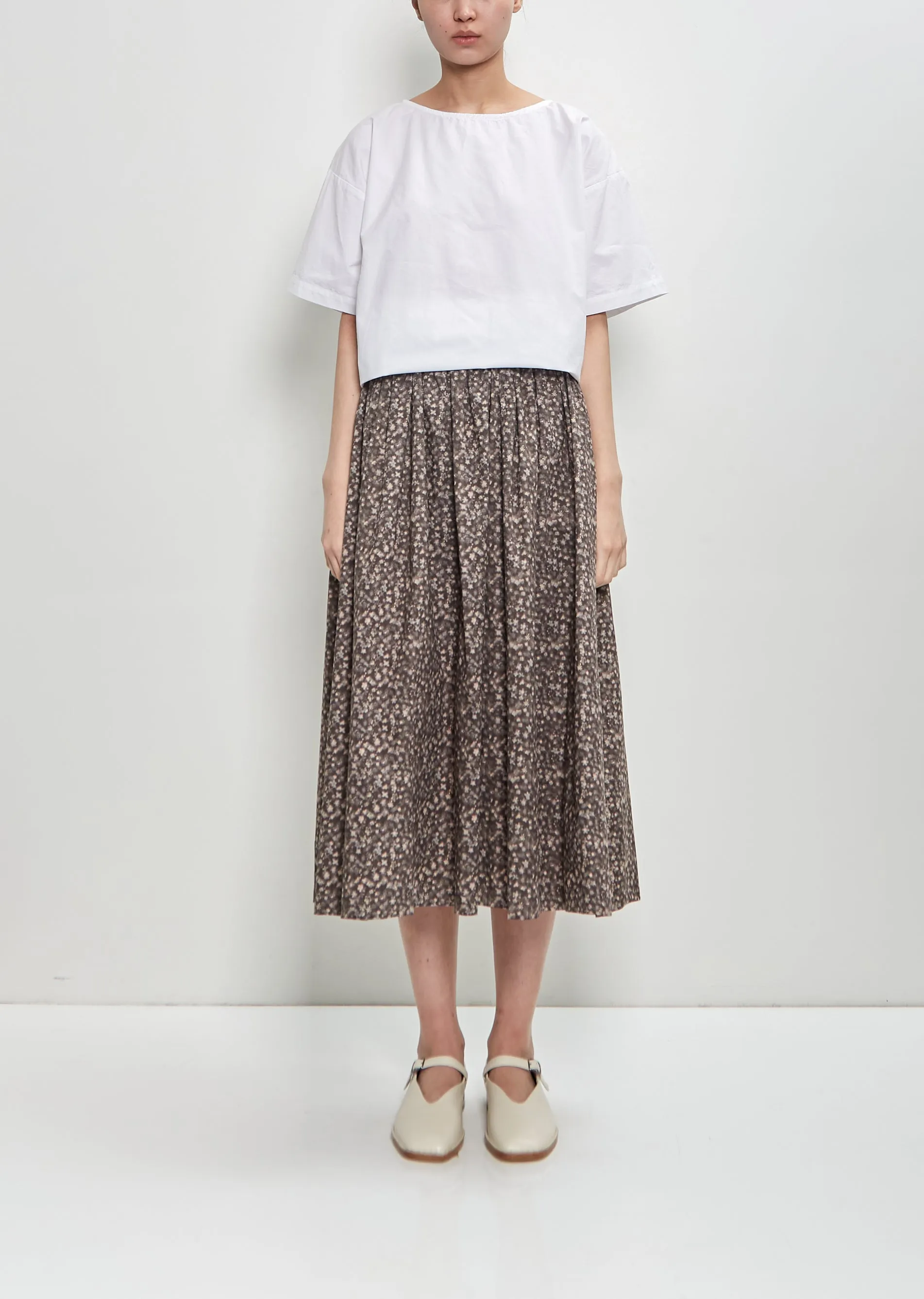 Skye Skirt — Charcoal Floral sold by La Garconne