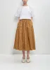 Organic Cotton Skye Skirt — Bronze Floral sold by La Garconne