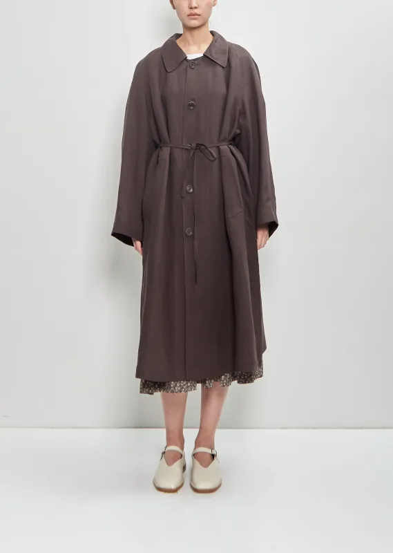 Linen Blend Cat Coat sold by La Garconne