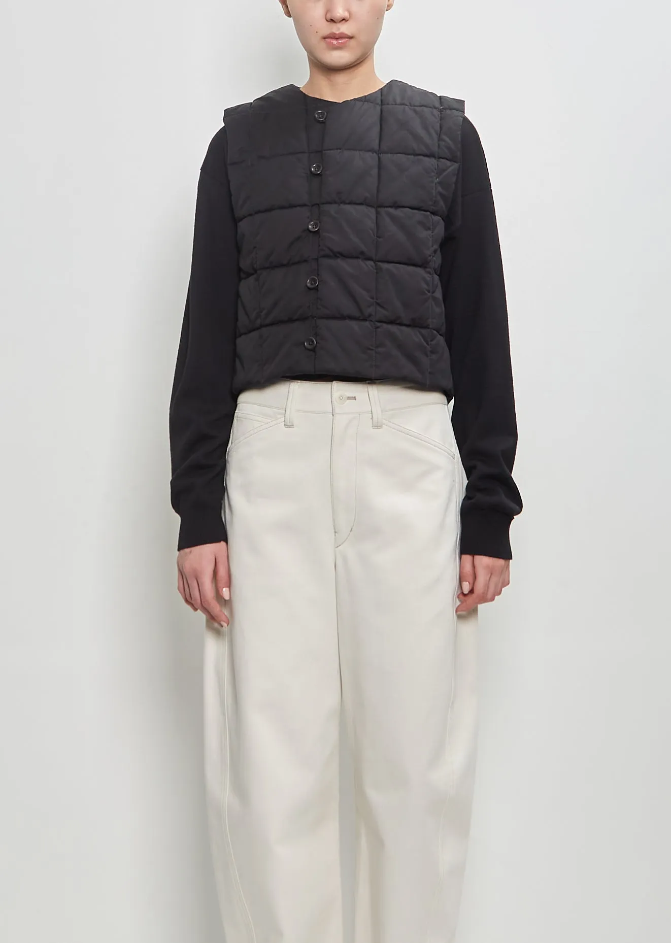 Cotton Wadded Gilet sold by La Garconne