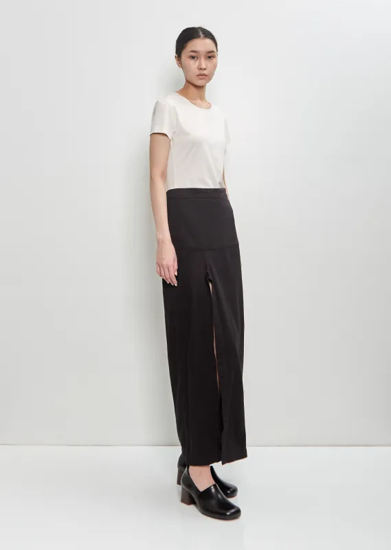 Cotton Denim Slit Skirt made by Lemaire