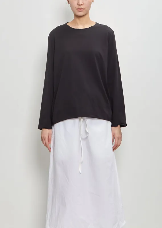 Cotton Jersey One Seam Long Sleeve Top 55-OE sold by La Garconne