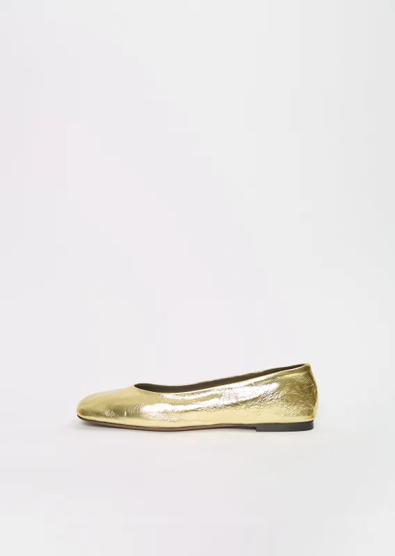 Metallic Square Ballet sold by La Garconne