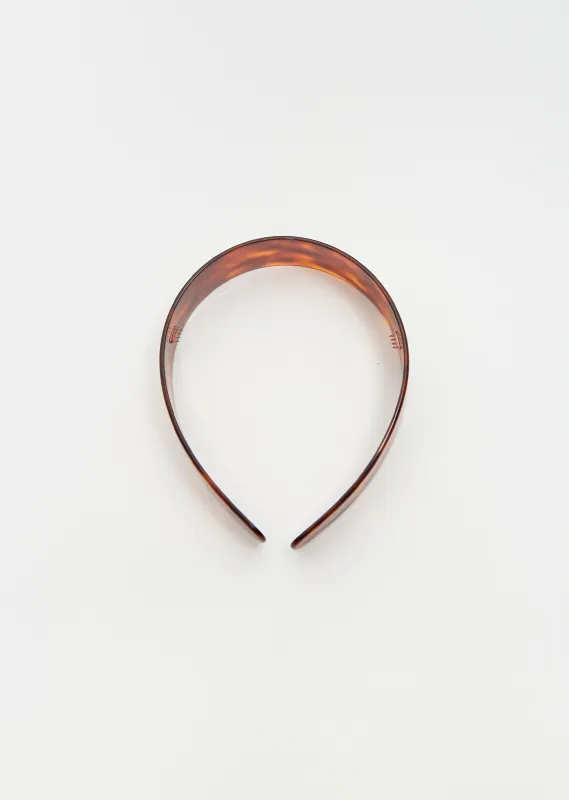 Thin Bessette Headband — Tortoise sold by La Garconne