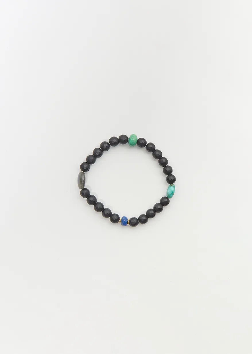 Black Onyx Beaded Bracelet 113 sold by La Garconne