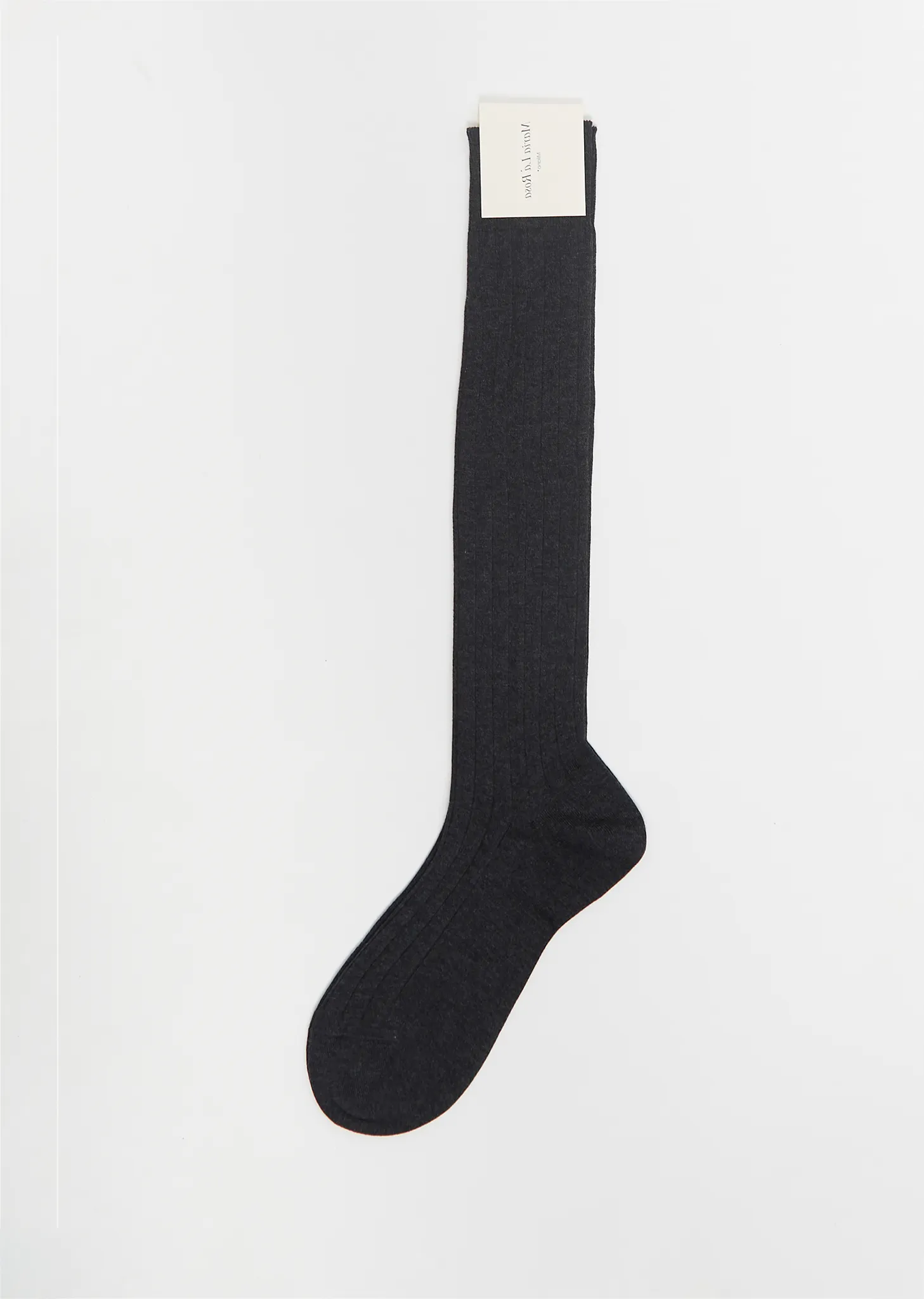 Cotton Bio College Socks — Dark Grey Melange sold by La Garconne