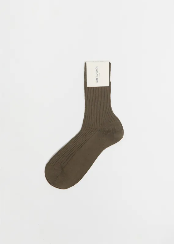 Cotton Bio Socks — Military sold by La Garconne