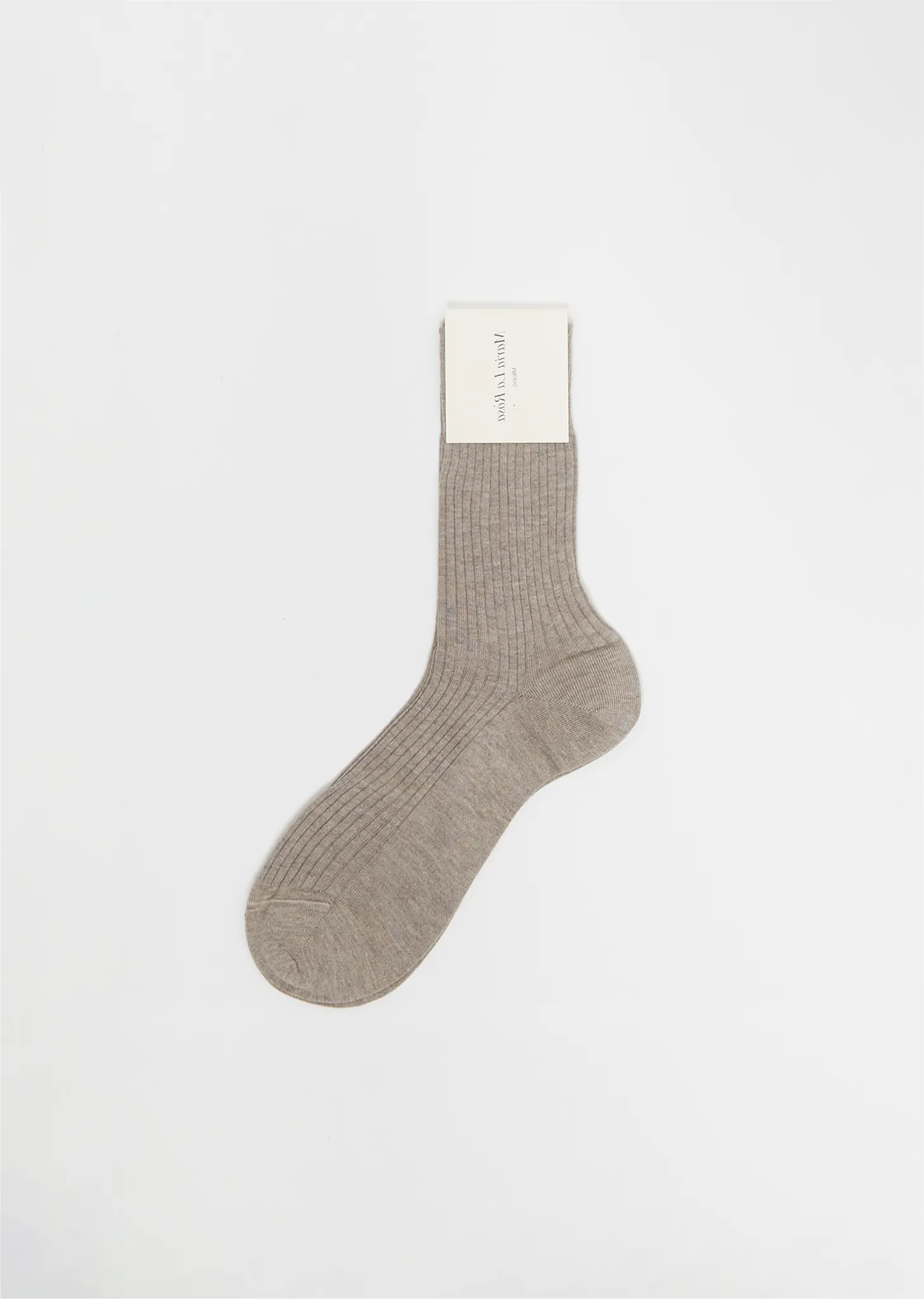 Cotton Bio Socks — Sabbia Melange sold by La Garconne