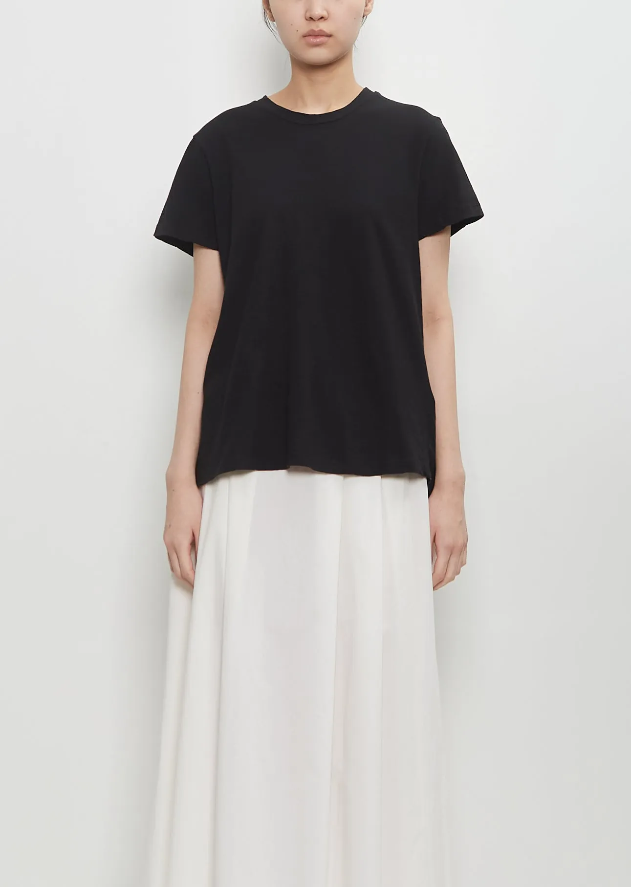 Linen Cotton Maglia Rico — Black sold by La Garconne