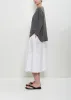 Stretch Linen Cotton Ata Tee — Grey sold by La Garconne