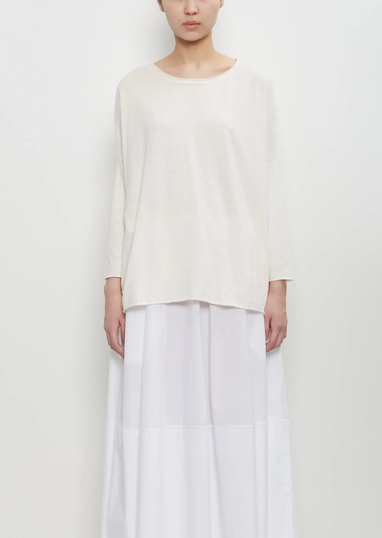 Stretch Linen Cotton Ata Tee — Gala sold by La Garconne