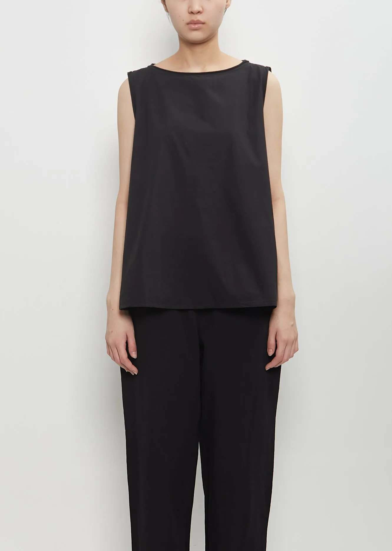 Cotton Gioia Tank — Black sold by La Garconne