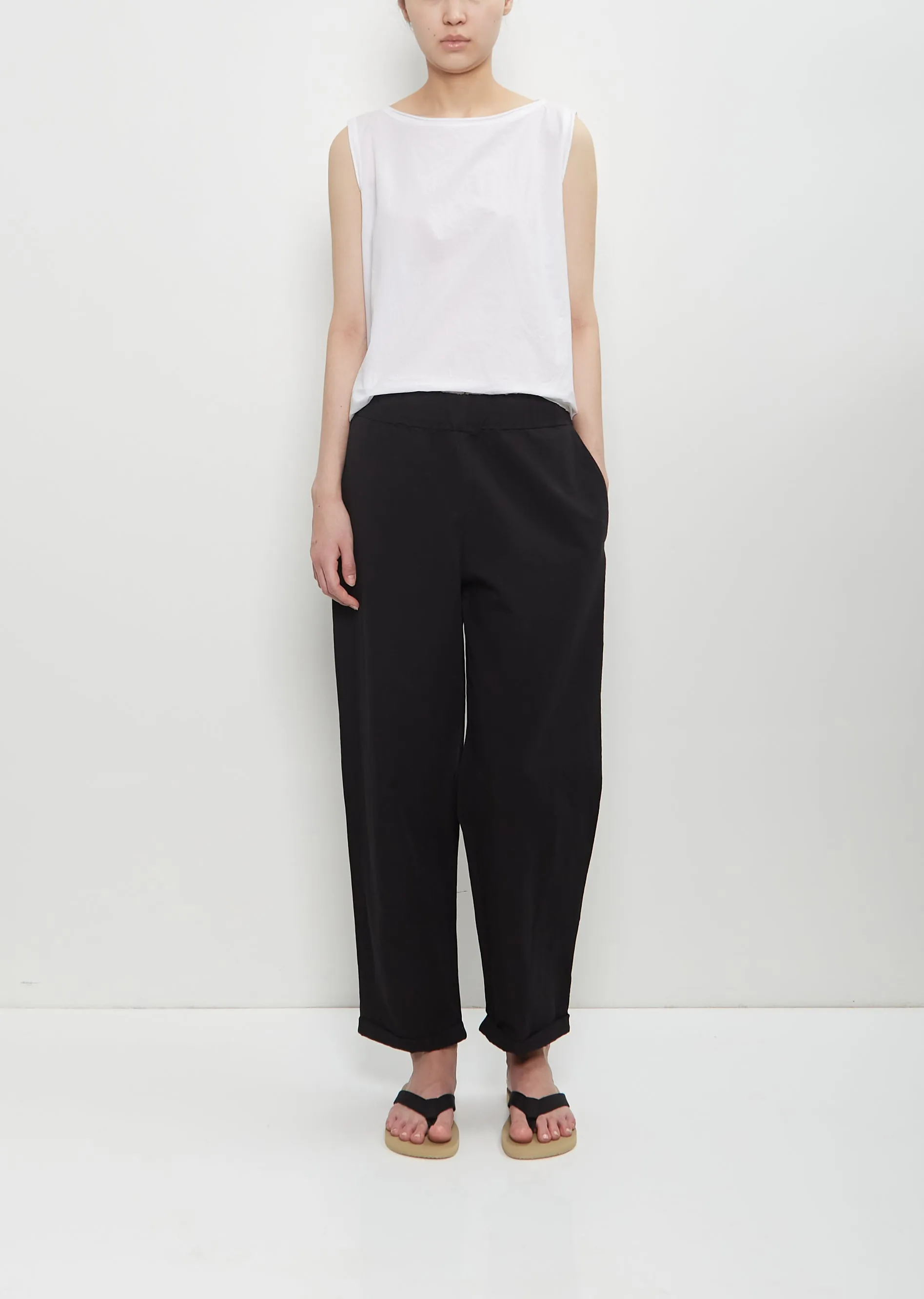 Cotton Linen Vela Pant — Black sold by La Garconne product image thumbnail 5