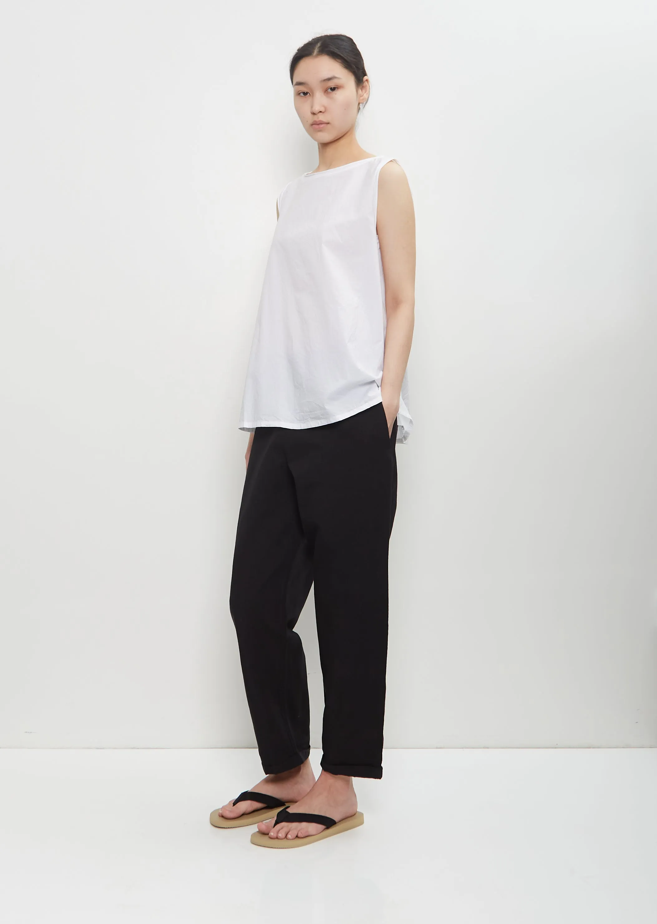 Cotton Linen Vela Pant — Black sold by La Garconne product image thumbnail 4