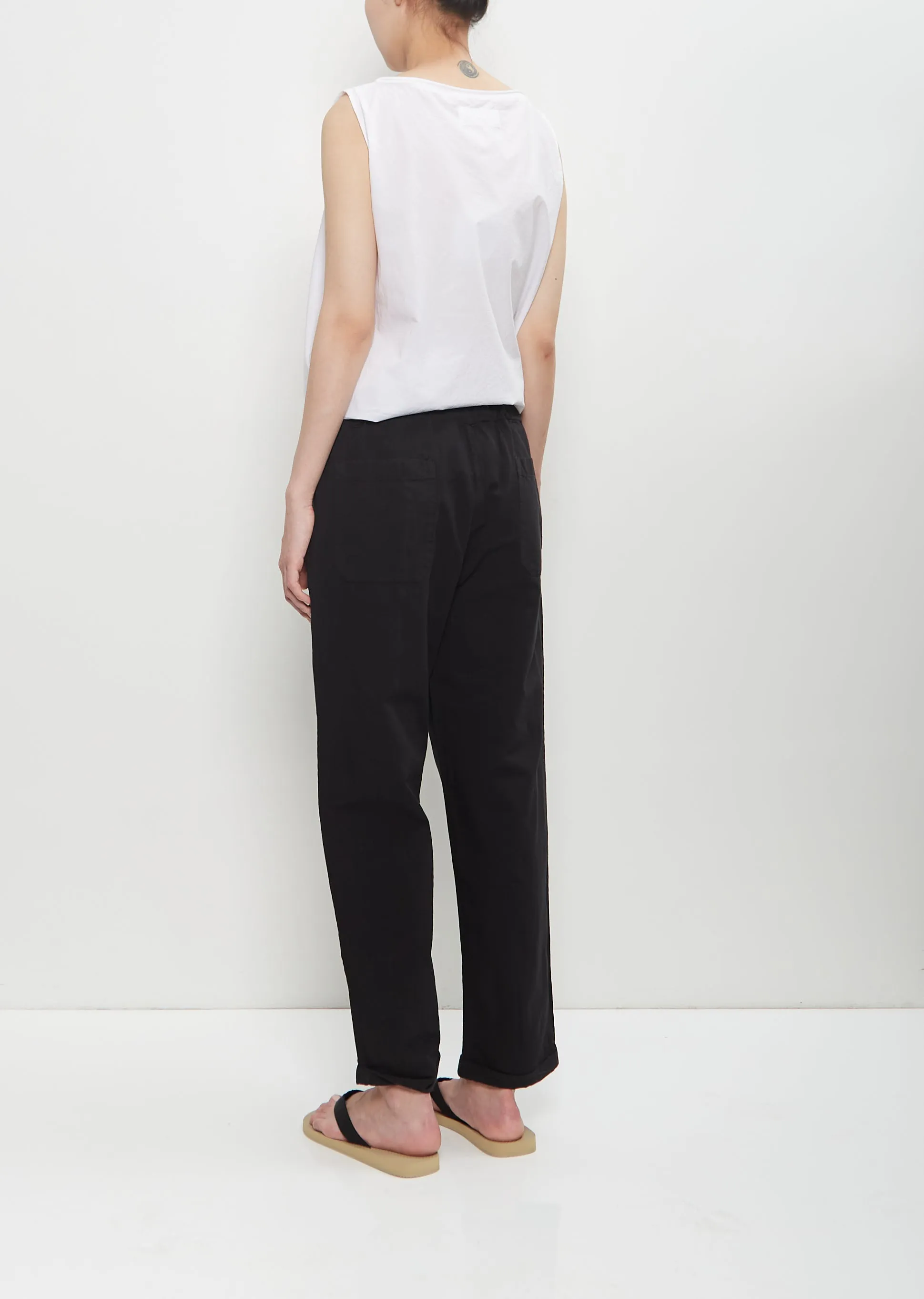 Cotton Linen Vela Pant — Black sold by La Garconne product image thumbnail 3