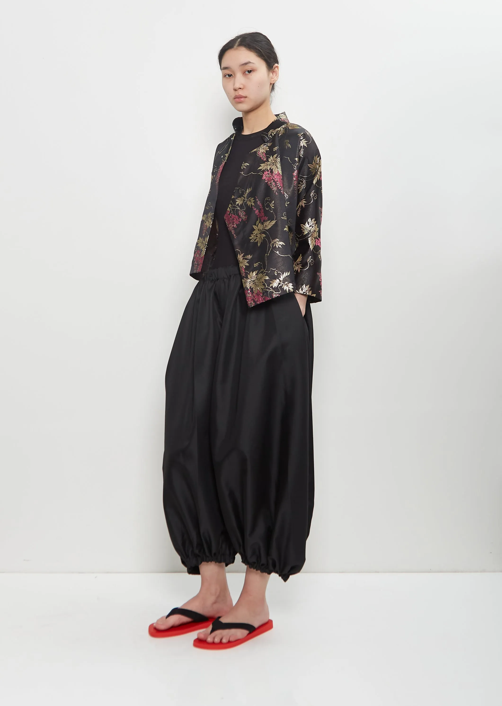 Gabardine Balloon Trousers sold by La Garconne product image thumbnail 4