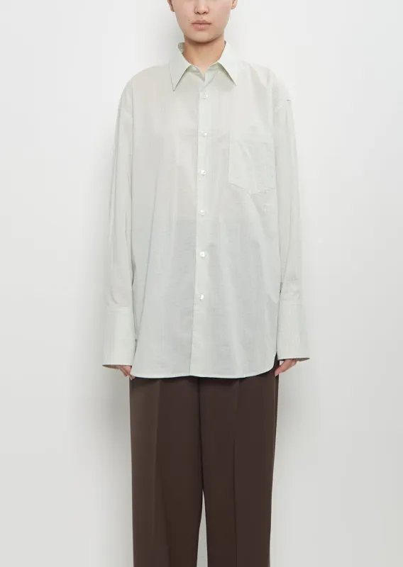 Washed Finx Cotton Typewriter Check Shirt sold by La Garconne