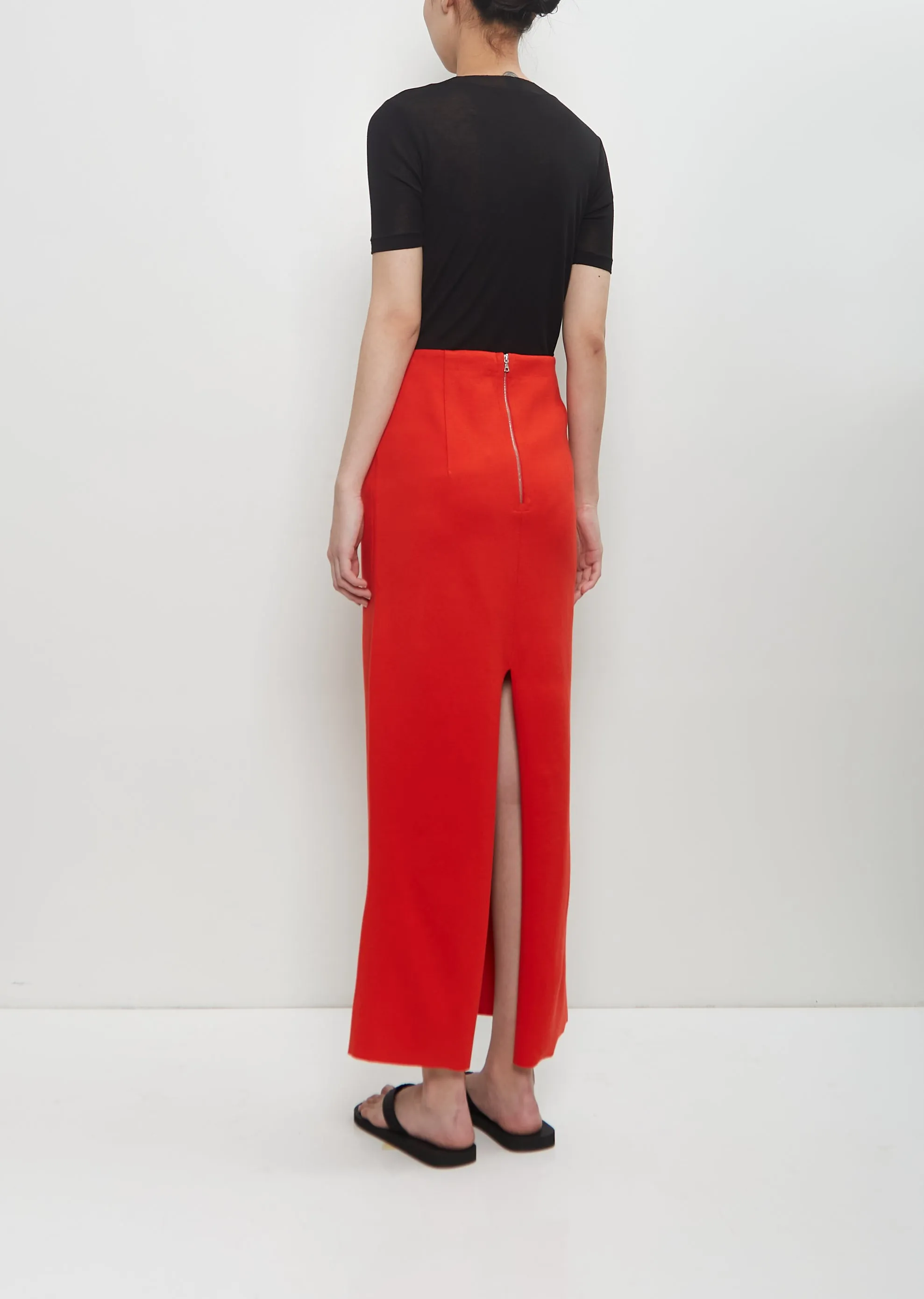 Cotton Silk Strech Double Face Knit Skirt sold by La Garconne product image thumbnail 3