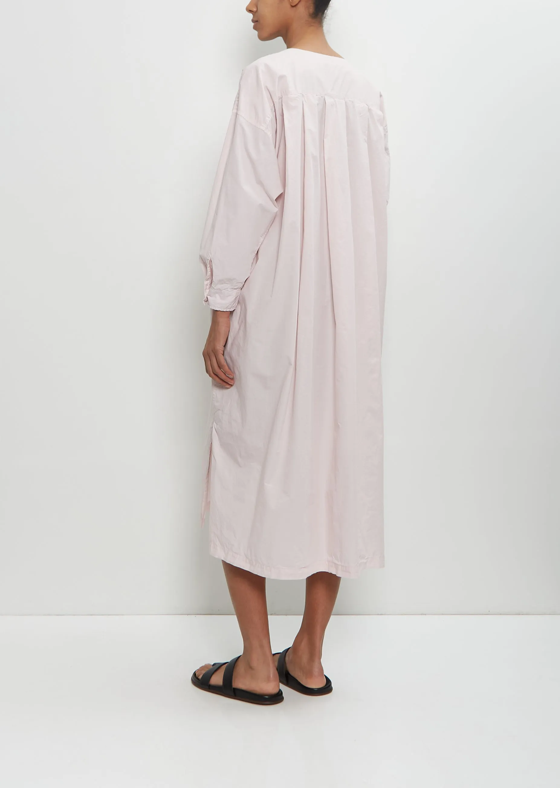 Cotton Pleated Sleeping Shirt Dress sold by La Garconne product image thumbnail 3