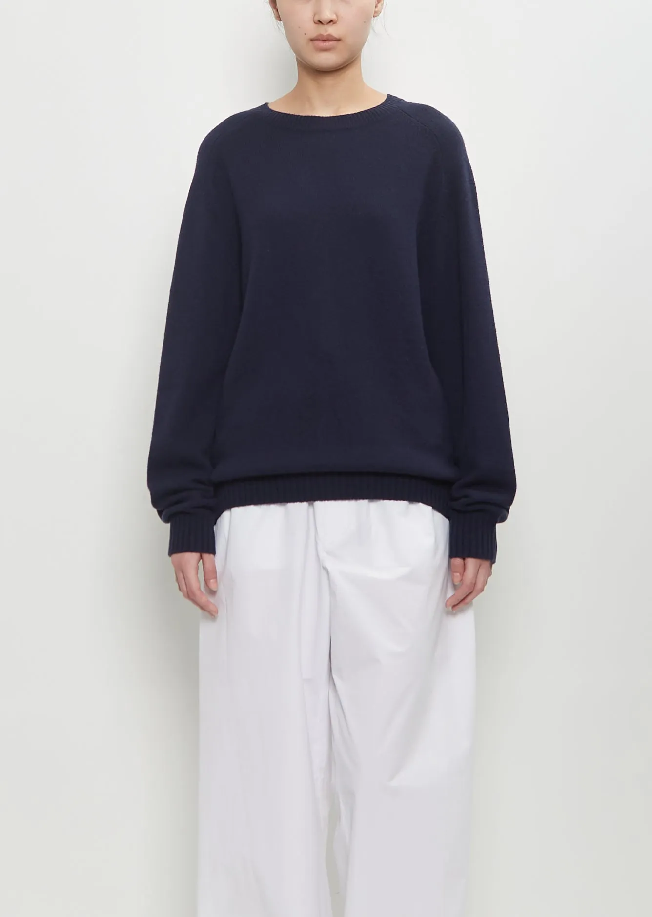 Cashmere Bow Collar Pullover sold by La Garconne