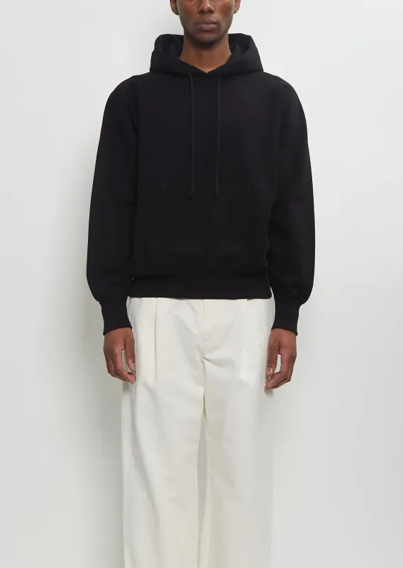 Smooth Soft BD Sweat P/O Parka — Black sold by La Garconne