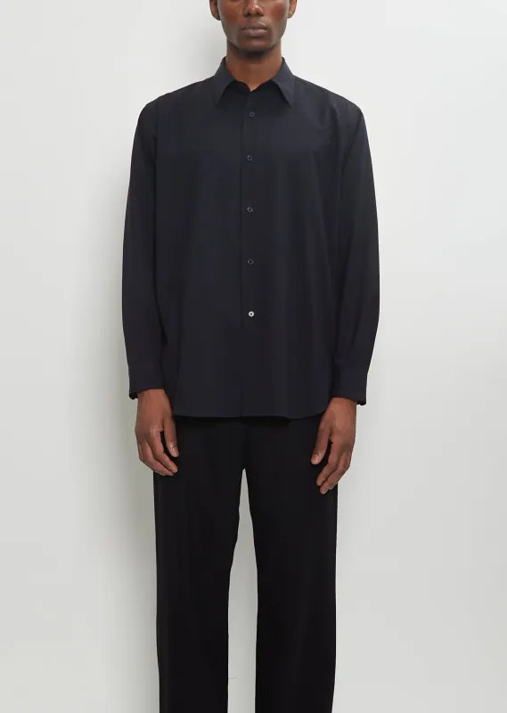 Super Fine Tropical Wool Shirt sold by La Garconne