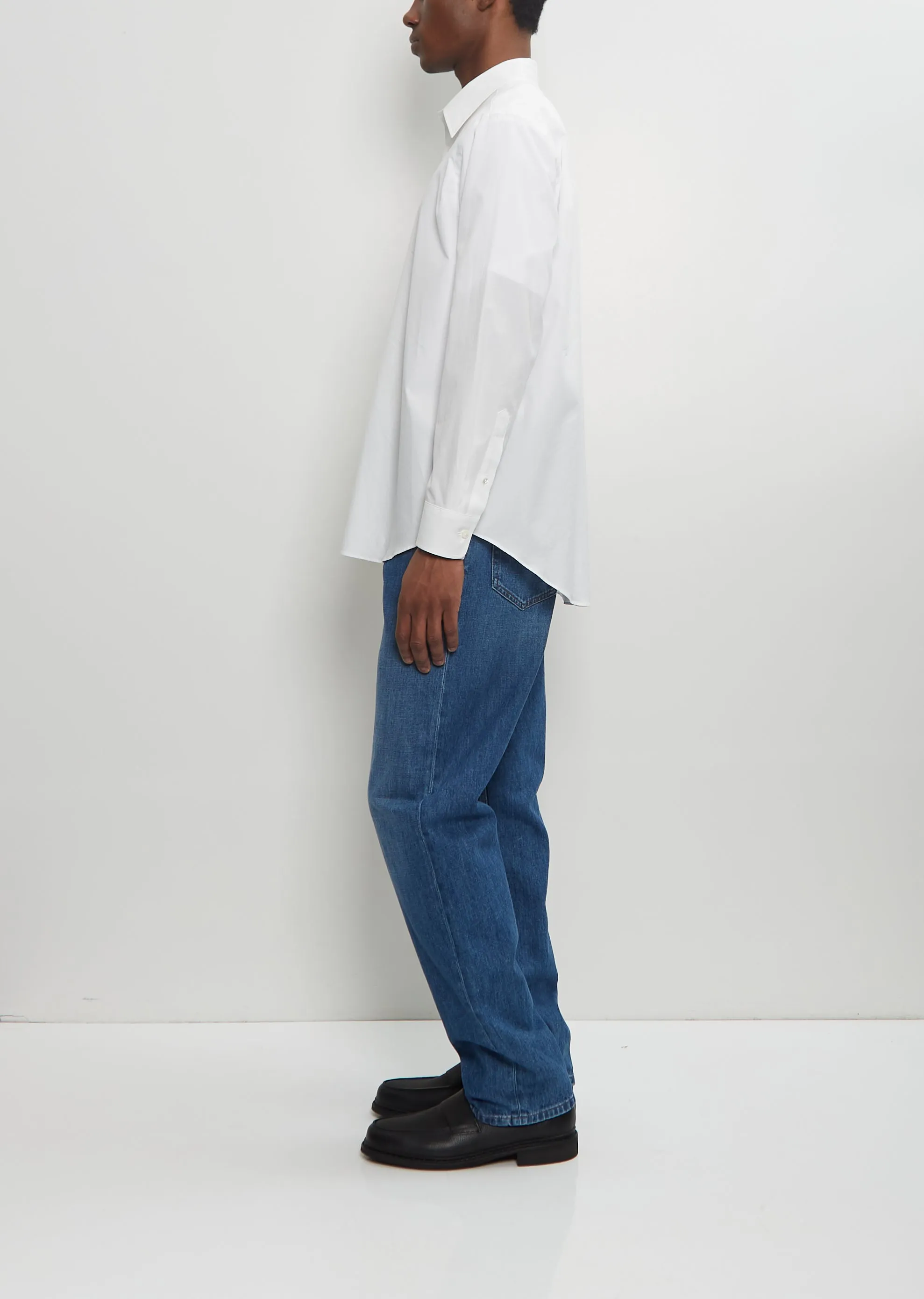 Washed Finx Twill Shirt — White sold by La Garconne product image thumbnail 2