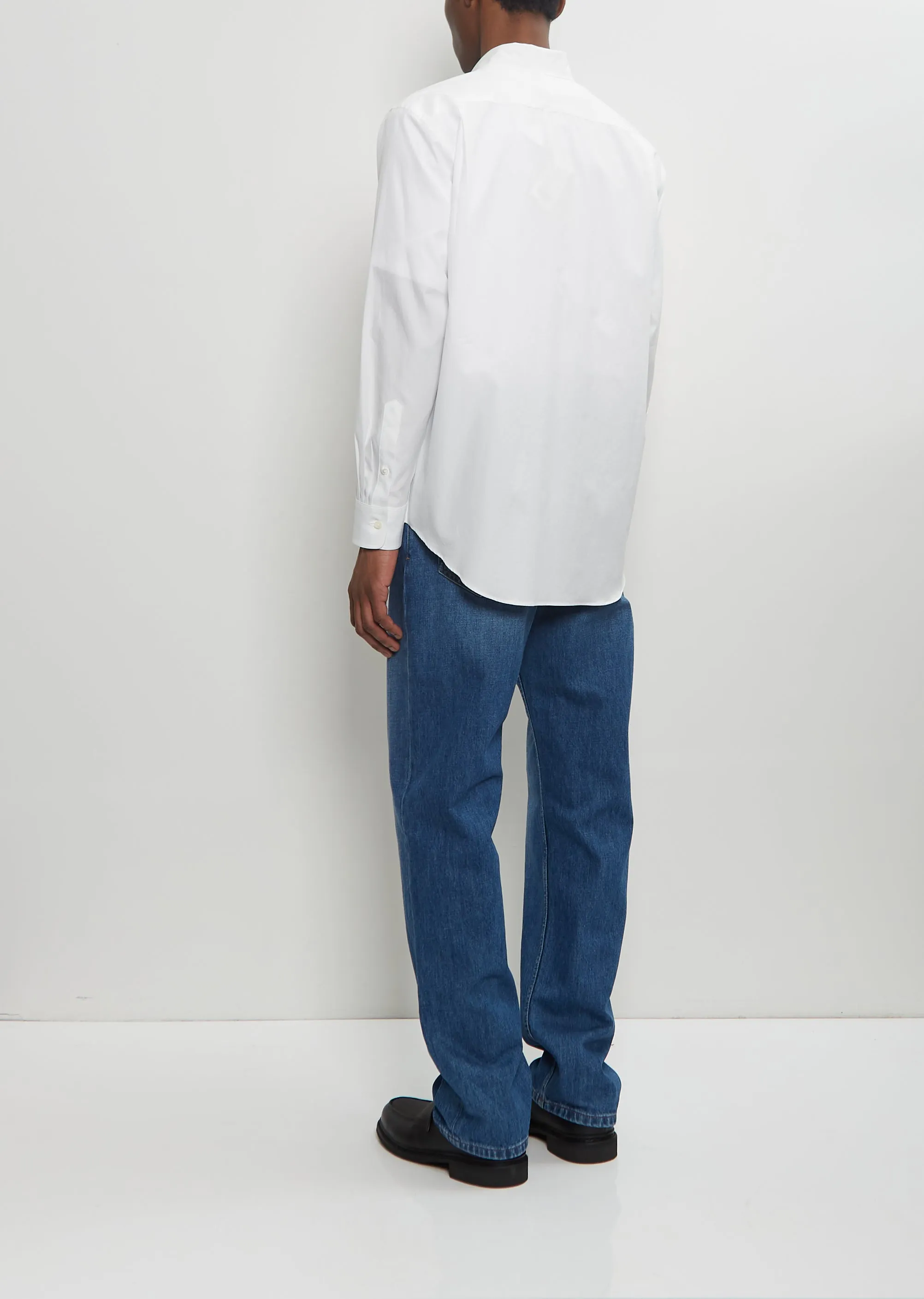 Washed Finx Twill Shirt — White sold by La Garconne product image thumbnail 3