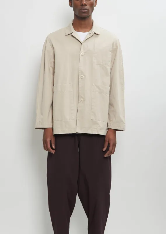 The Work Twill Mechanic Jacket sold by La Garconne