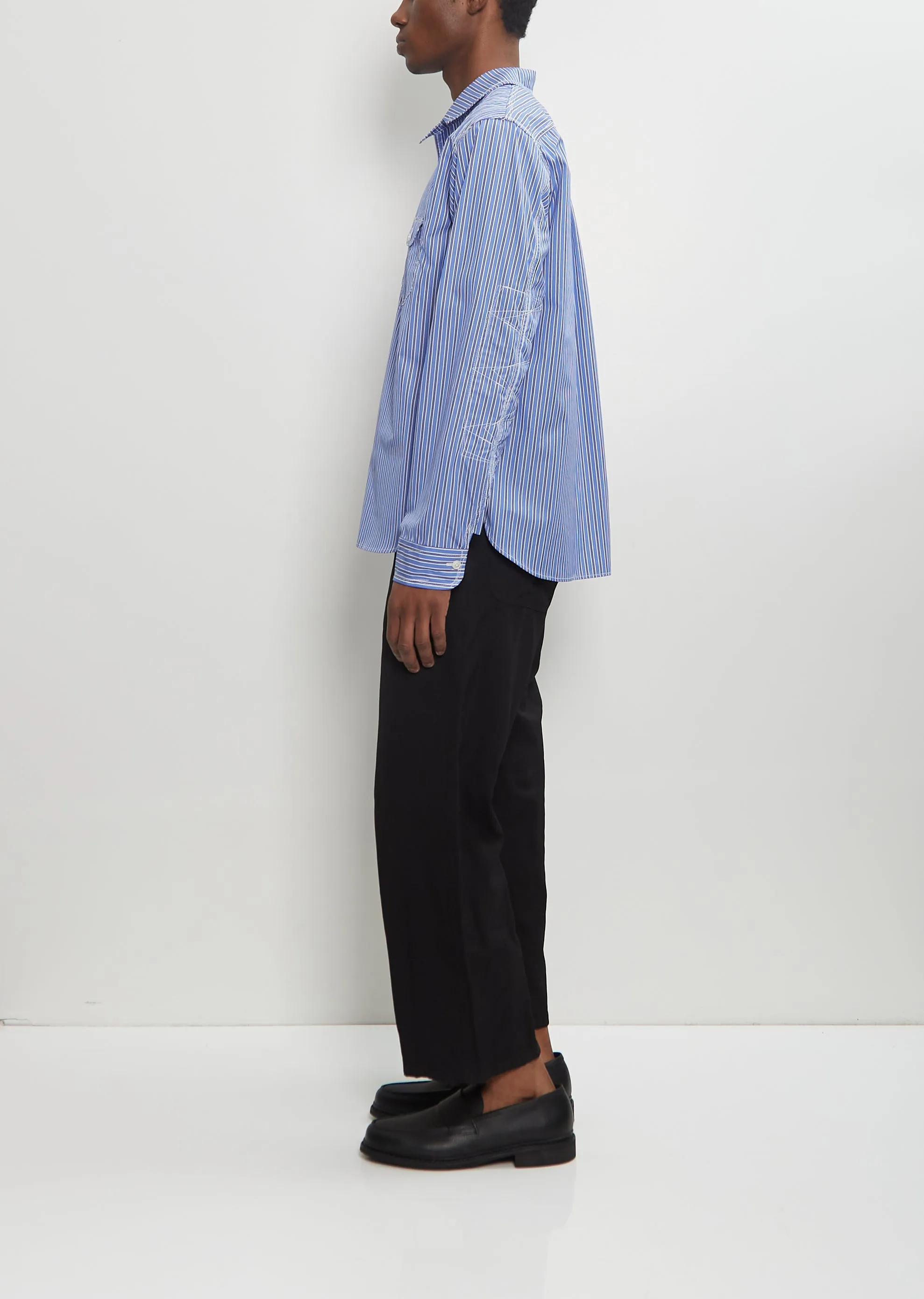 Contrast Stitch Button Up Shirt sold by La Garconne product image thumbnail 2