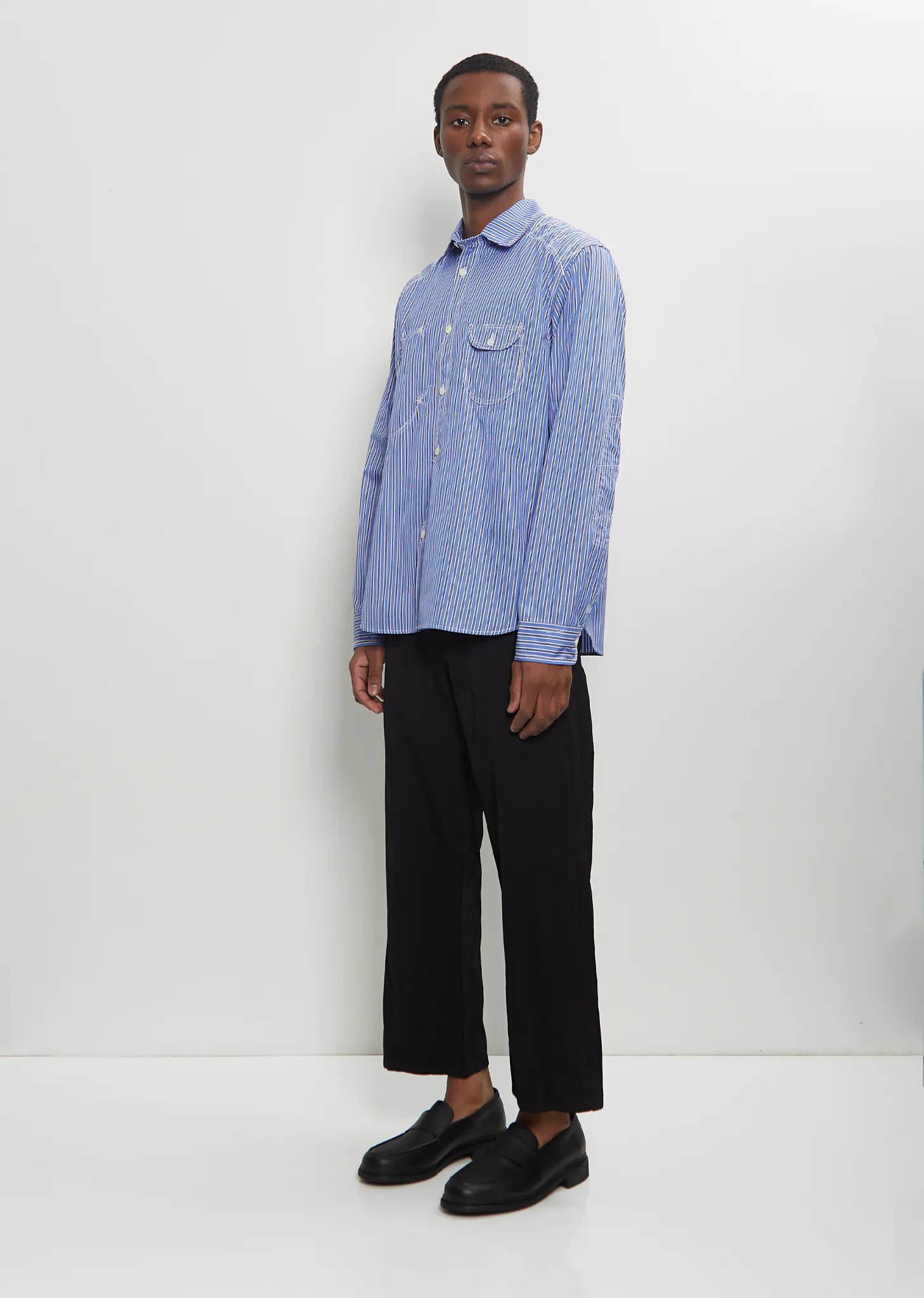 Contrast Stitch Button Up Shirt sold by La Garconne product image thumbnail 4