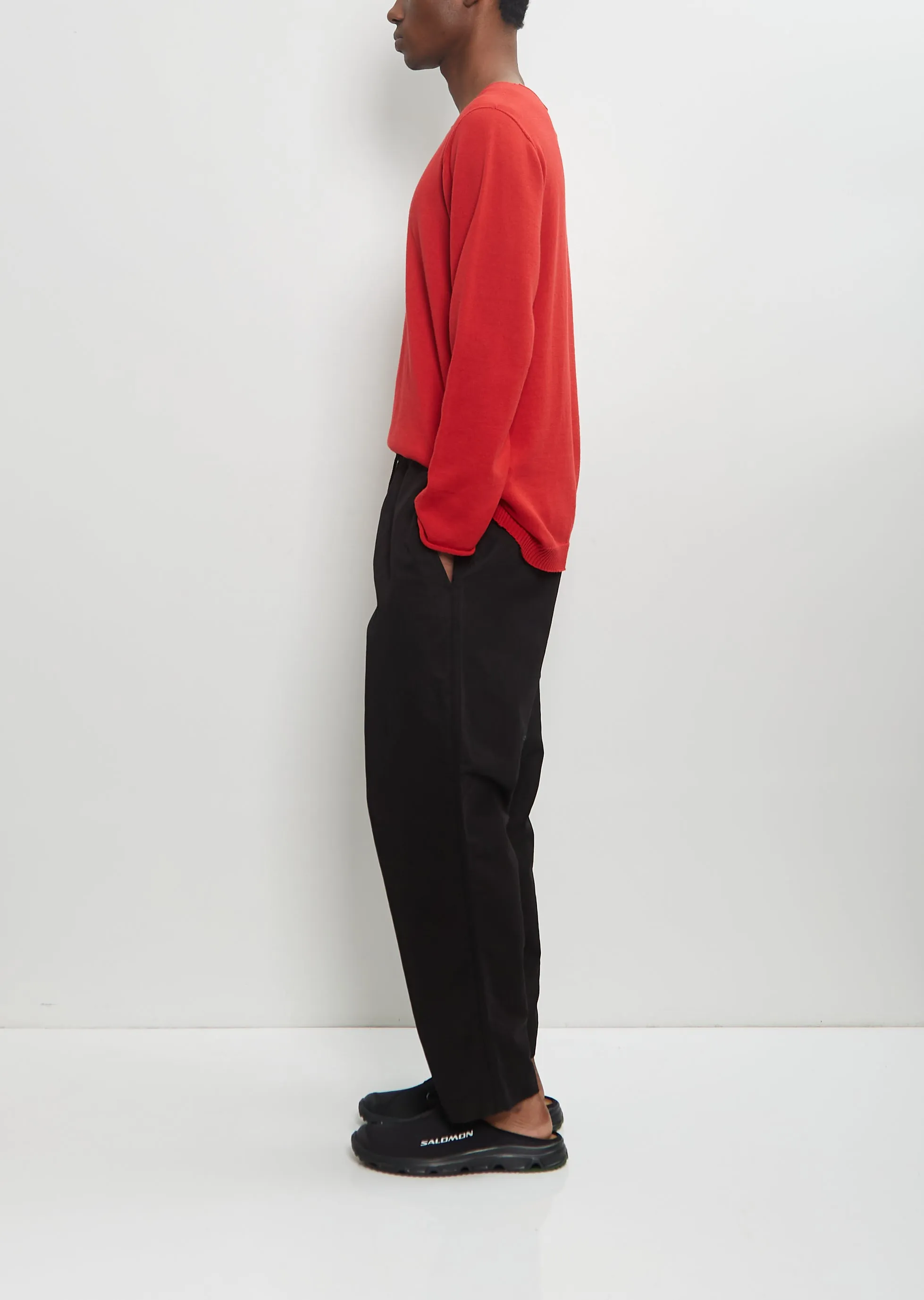 Cotton Linen Pull On Trousers — Black sold by La Garconne product image thumbnail 2