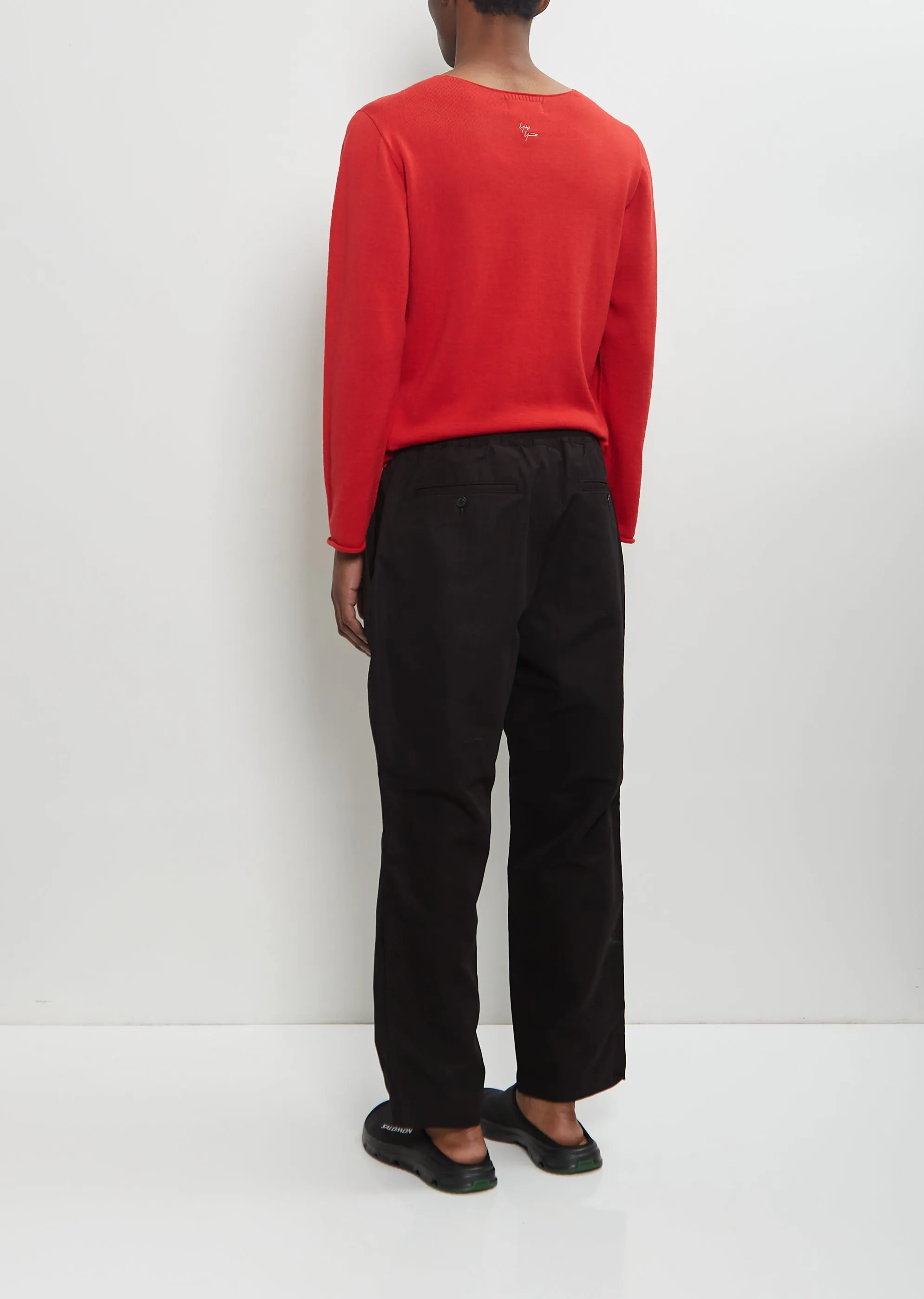 Cotton Linen Pull On Trousers — Black sold by La Garconne product image thumbnail 3