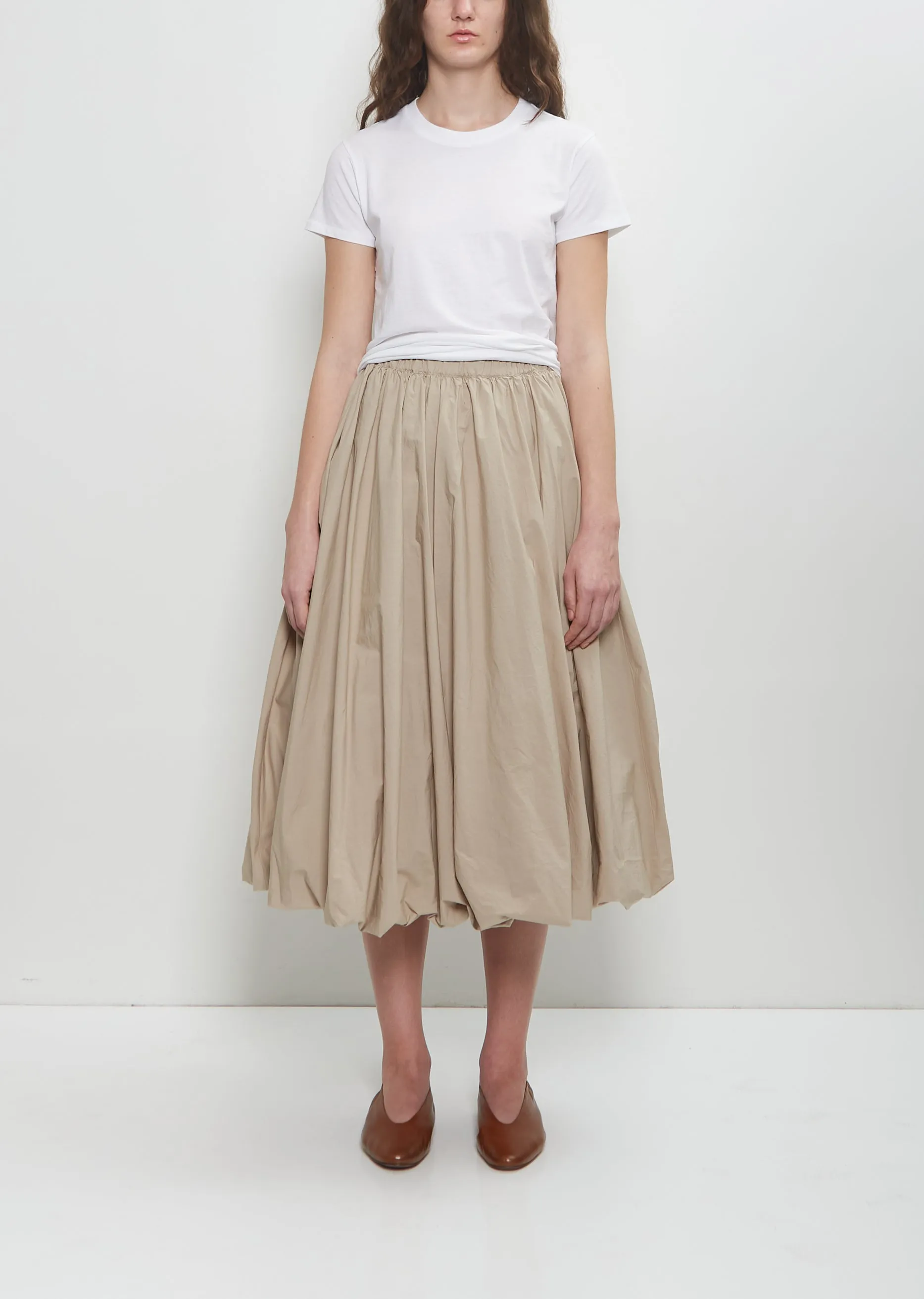 Popeline Pull On Balloon Skirt sold by La Garconne