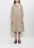 Tissue Cotton Vareuse Dress — Stone sold by La Garconne