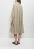 Tissue Cotton Vareuse Dress — Stone sold by La Garconne