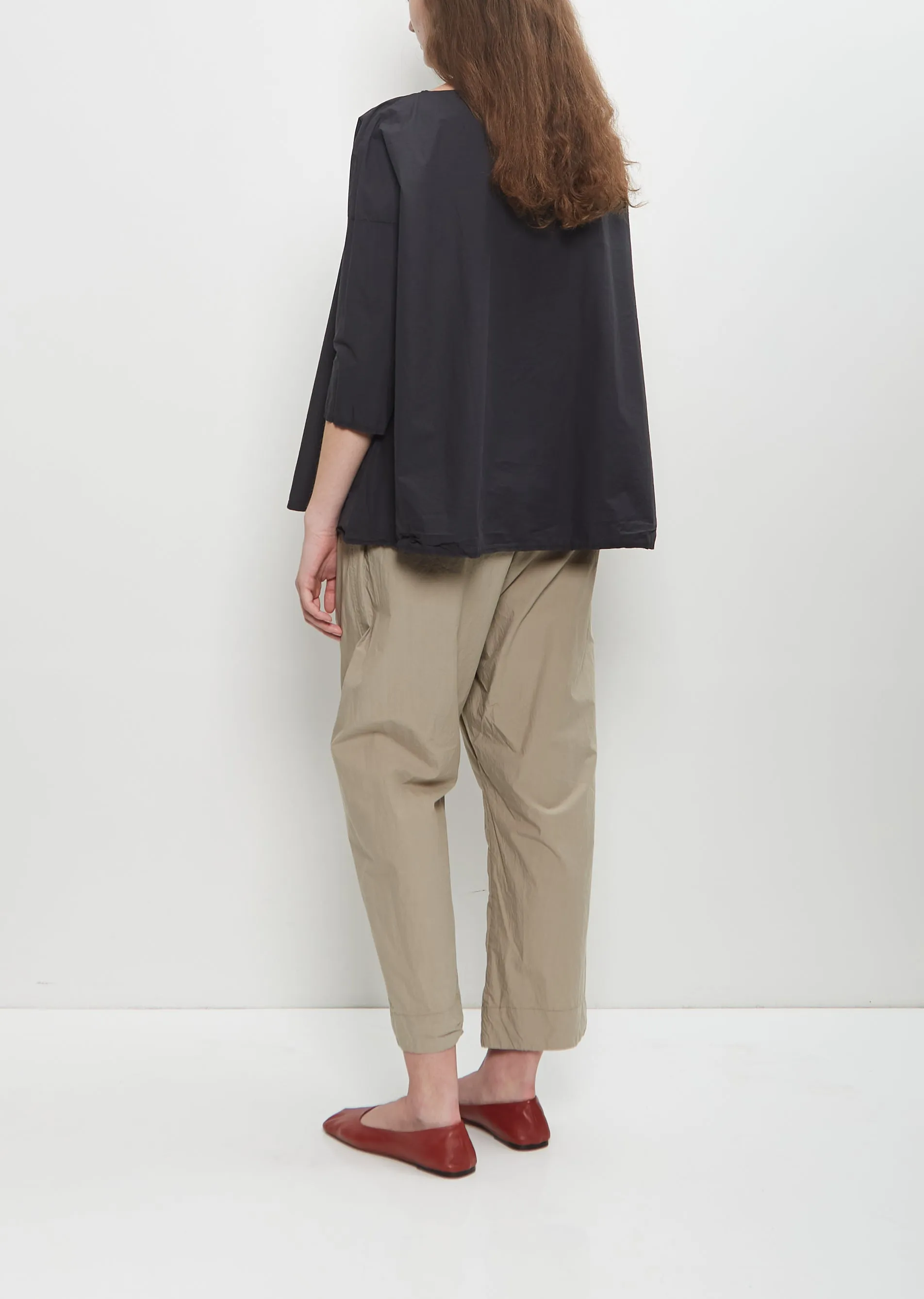 Tissue Cotton Short Tunic Top — Black sold by La Garconne product image thumbnail 3