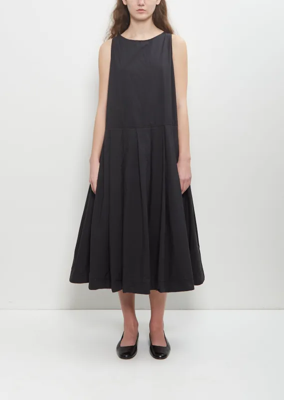 Tissue Cotton Pleated Sleeveless Dress sold by La Garconne