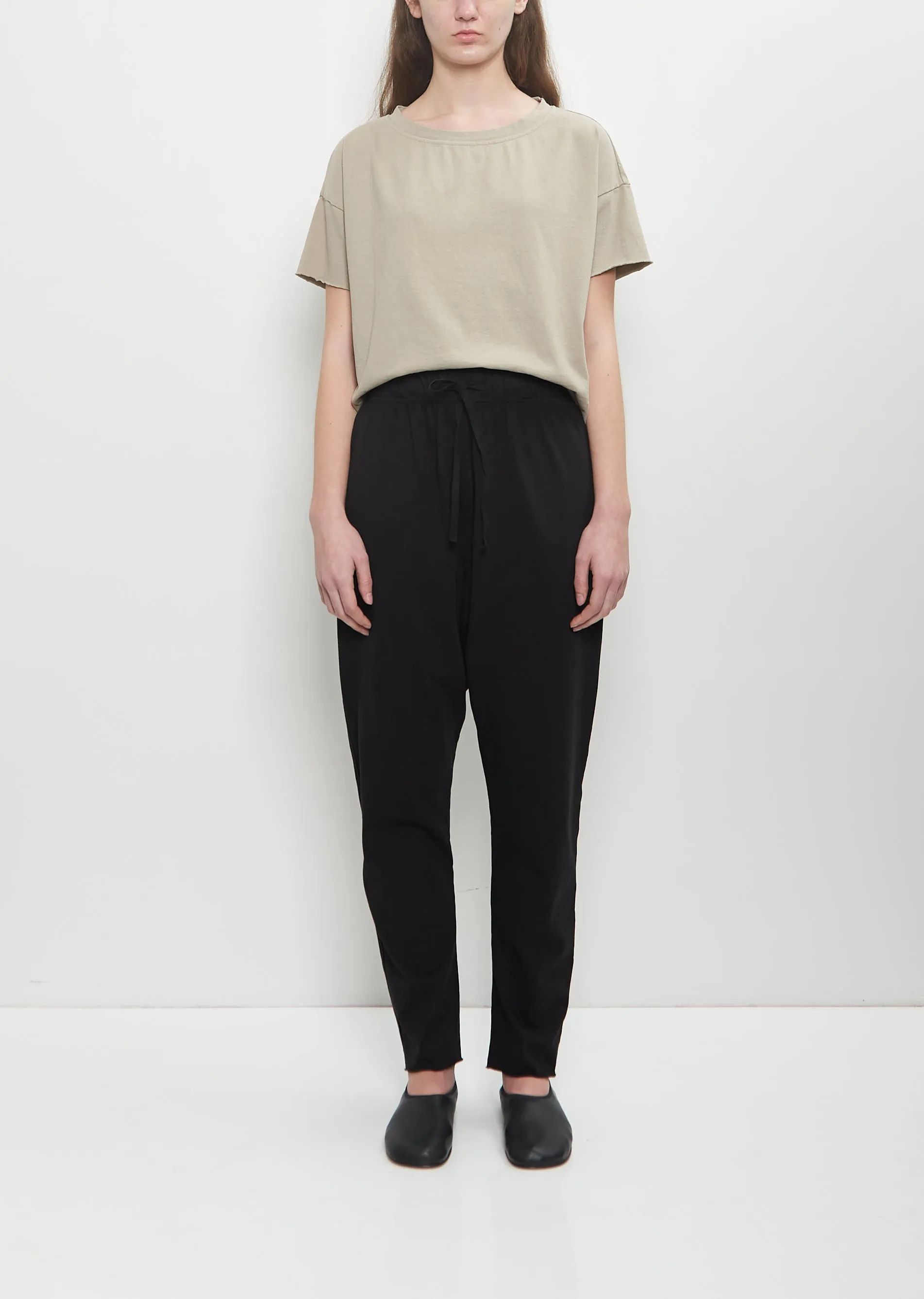 Heavy Cotton Pantalone New Basic — Black sold by La Garconne
