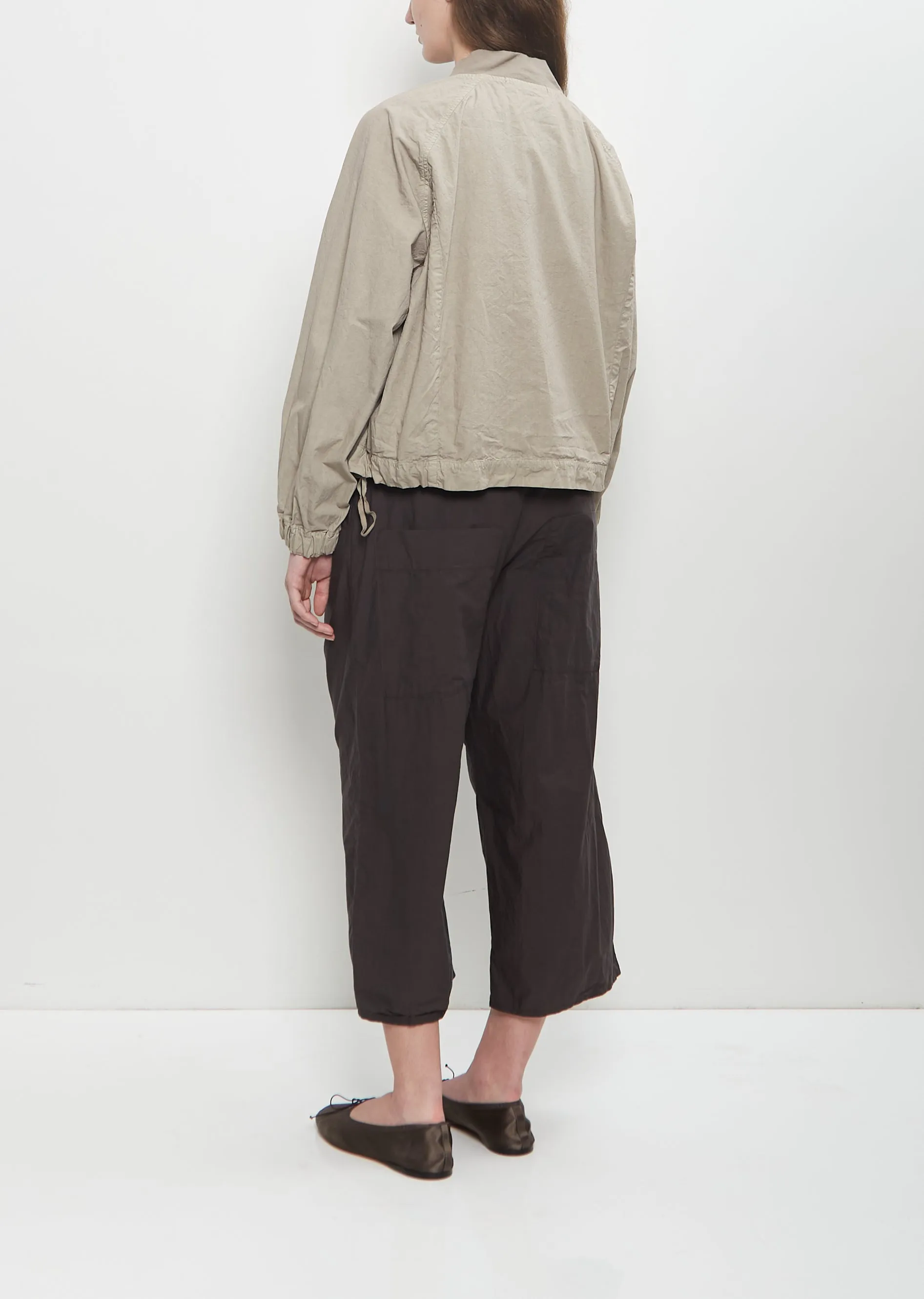 Cotton Canvas Bomber Jacket — Stone sold by La Garconne product image thumbnail 3