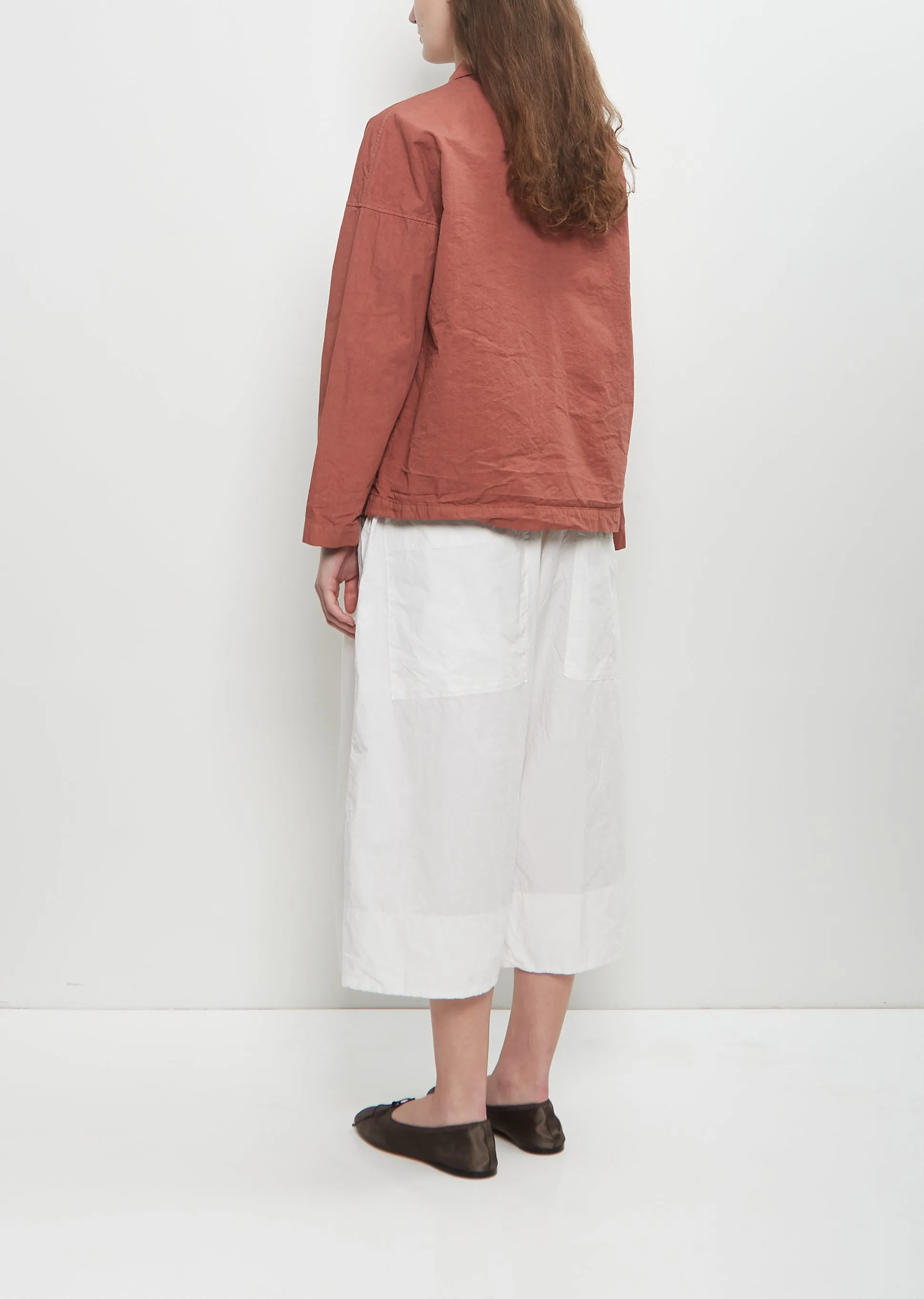 Cotton Canvas Over Shirt Jacket — Coral sold by La Garconne product image thumbnail 3