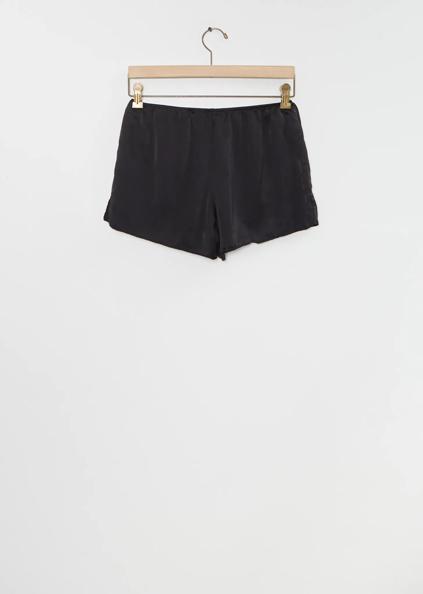 Silk Cotton Culotte Short — Black sold by La Garconne product image thumbnail 2