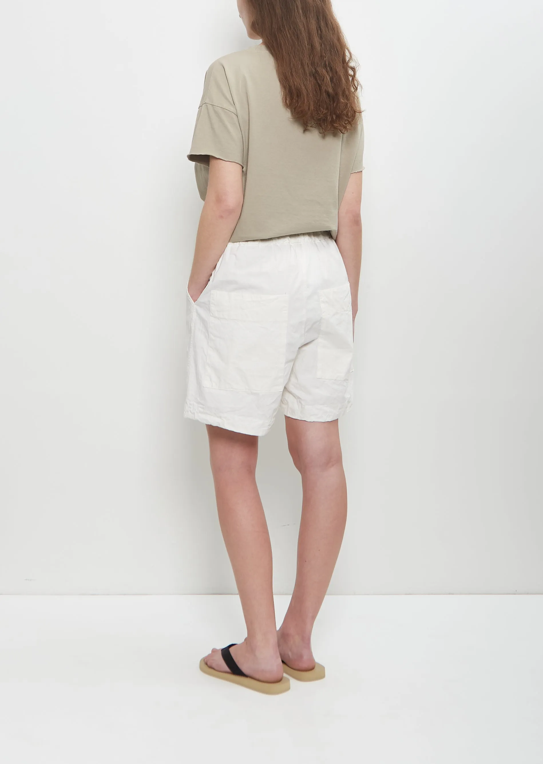 Cotton Canvas Shorts — Milk sold by La Garconne product image thumbnail 3